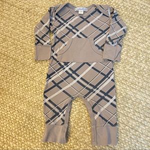 Feather Baby 100% Pima Cotton L/S sleep and play
